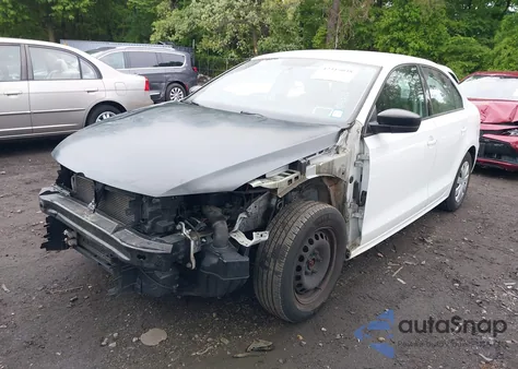 2015 Volkswagen Jetta 2.0L S из США, поврежденный, VIN 3VW2K7AJ7FM424412